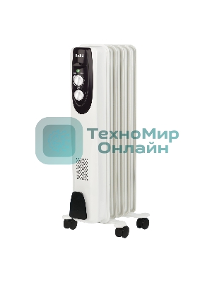 Обогреватель масляный Ballu Classic BOH/CL-05WRN (5 секций), белый, 1000 Вт, 15 м2, термостат
