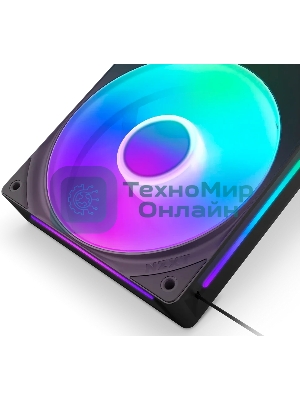 Вентилятор для корпуса Case Cooler NZXT F360 RGb Core (120x120x25мм, 4-pin PWM, RGb, 75.12CFM, 30dBA, 2400RPM, Black, Single-Frame RGb Fan Unit)