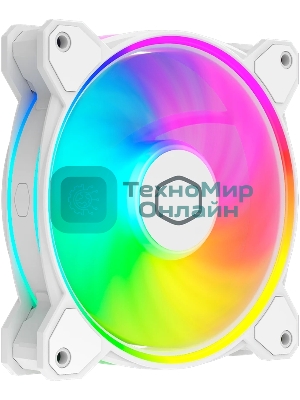 Вентилятор для корпуса Cooler Master MasterFan MF120 Halo2 ARGb 120х120x25 белый 4-pin 27дБ (MFL-B2DW-21NP2-R2) Ret