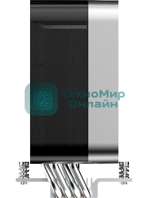 Кулер для процессора Ocypus Delta A40 EX BK ARGB, 120мм ARGB FAN, 4 HEAT PIPES, 4-PIN PWM, 500-1800 RPM, 29DBA, HYDRO BEARING, LGA115X/1200/1700/18XX, AM4/AM5