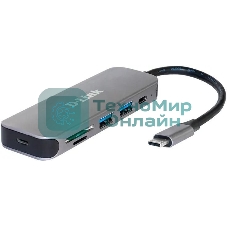 USB-концентратор D-Link DUB-2325, USB, USB 3.0 2порта, USB Type-C,SD,microSD, адаптер/USB