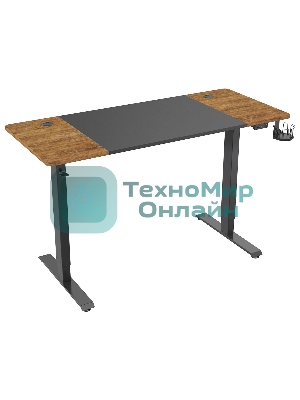 Стол игровой Cactus CS-EDL-BAWD столешница МДФ черный дуб антик, каркас черный