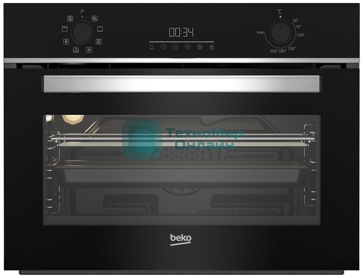 Духовой шкаф электрический Beko BBCM13300X, черный/серебристый