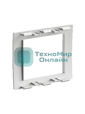 Рамка универсальная DKC F00011G In-Liner Aero 2 модуля, серебристый, RAL 9006