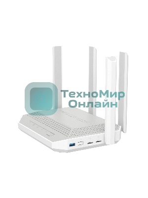 Гигабитный интернет-центр Netcraze Hopper 4G+ (NC-2312) с модемом 4G+, двумя слотами для SIM-карт, Mesh Wi-Fi 6 AX3000, 5-портовым Smart-коммутатором и многофункциональным портом USB 3.0