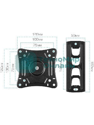 Кронштейн для телевизора Arm Media LCD-205 черный, 14