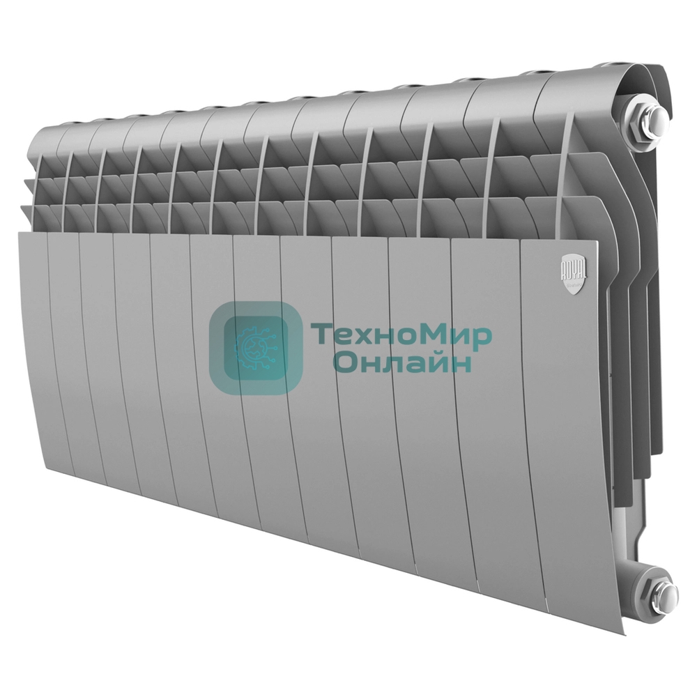 Радиатор Royal Thermo BiLiner 350/Silver Satin - 12 секц.
