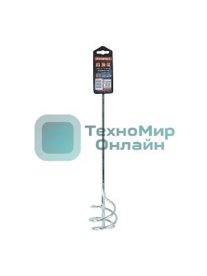 Миксер насадка PATRIOT MP485 для сухих и строит. смесей, оцинкованный, 80x400 мм, хвостовик 8 мм.