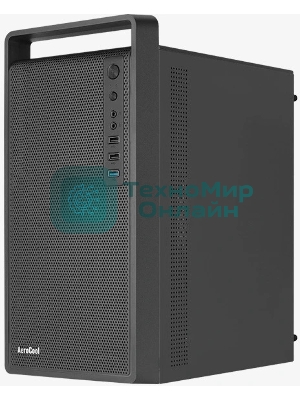 Компьютерный корпус MiniTower Aerocool/Formula CS-109-G-BK-v1 (mATX, USB3x1, USB2x2, 120мм RGb fan, без БП) (4711099472376)