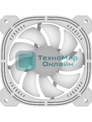 Вентилятор для корпуса Formula Nulight 12WH RGb 120х120x25 белый 3-pin 4-pin (Molex) 19.06дБ (NULIGHT 12WH FR) Ret