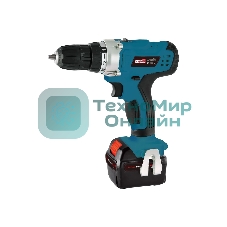 Дрель шуруповерт MASTER ДА-14/2LI, 14 В, 2 Ач, 35 Нм, щеточный