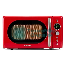 Микроволновая печь Hyundai HYM-D3037 красный, 20 л, 700 Вт, переключатели - кнопки, поворотный механизм