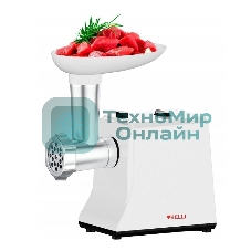 Мясорубка электрическая KELLI KL-5008 черный, 2600 Вт, 1.8 кг/мин, реверс, защита от перегрузки, насадки - 2