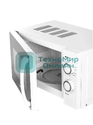 Микроволновая печь Galanz MOG-2009MW белый, 20 л, 700 Вт, переключатели - поворотный механизм