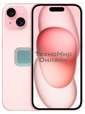 Смартфон Apple iPhone 15, 6/256Gb, розовый