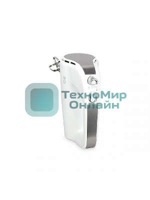 Миксер BQ MX423 White-Steel, Мощность 500 Вт, 5 скоростей, Режим Турбо