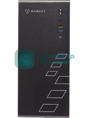 Компьютер Raskat Standart 300 (Intel Core i3 12100, RAM 8Gb, SSD 240Gb, no OS, kb+ms, черный)