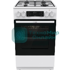 Плита комбинированная Gorenje GK5C60WJ белый, конфорок 4 газовых, духовка 62 л, 50 см x 85 см x 59.4 см