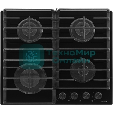 Газовая варочная панель Vitek VGH 6420 BG стекло черное