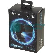 Веб-камера OKLICK OK-C008FH 1920x1080, 30 кадр/с, USB Type-A, микрофон (шумоподавление), автоматическая фокусировка, универсальное крепление