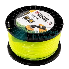 Леска для триммера Denzel квадрат, 2,0мм х 251м, на DIN катушке FLEX CORD