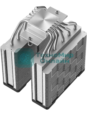 Кулер для процессора DEEPCOOL AG620 G2 LGA1954/1851/1700/AM5/AM4 (9шт/кор, TDP 270W, PWM, DUAL Black Fan 120mm, 6 тепл. трубок, черный) RET