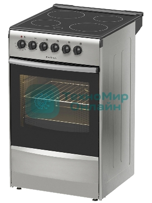 Плита электрическая Darina 1B EC 341 606 silver серебристый/черный, конфорок 4 шт, духовка 50 л, 50 см x 85 см x 56 см