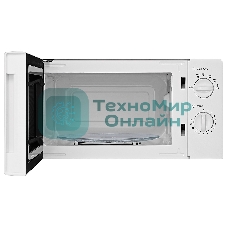 Микроволновая печь BBK 20MWS-777M/W белый, 20 л, 700 Вт, переключатели- поворотный механизм