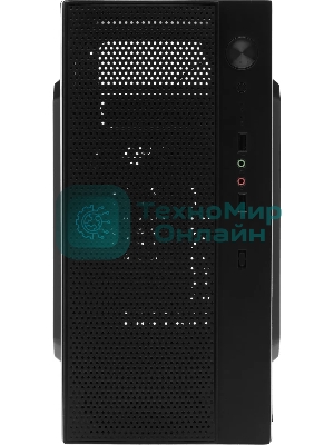 Компьютерный корпус Accord ENTRY ACC-242B черный без БП mATX 2xUSB 2.0 audio