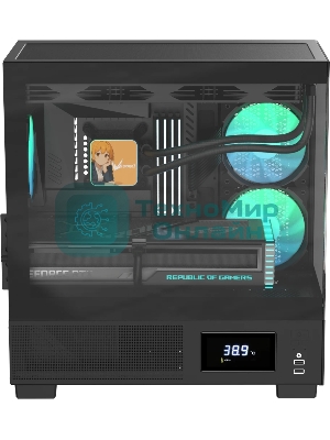 Компьютерный корпус AeroCool/Formula V Line Crystal E1M Black, MATX, USB3.0*2, Switch Display Panel