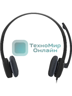 Гарнитура Logitech H151 чёрный, проводная, 3.5 мм