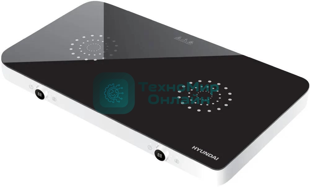Плита настольная электрическая Hyundai HYC-0108 белый стеклокерамика (настольная)