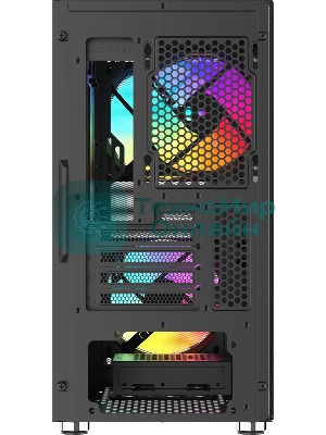 Корпус SAMA S30, Mini-Tower, чёрный, 2 x 140 мм, 1 x 120 мм