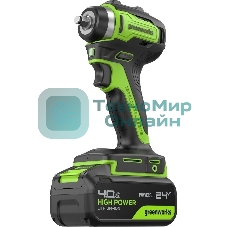 Гайковерт Greenworks G24IW200 аккум. патрон:квад.3/8