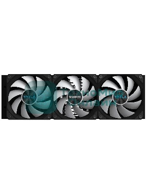 Жидкостная система охлаждения Gigabyte Eagle 360 ARGB черный, алюминий/медь, 2000 об/мин, 37.6 дБ, 4 pin