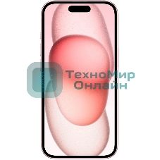 Смартфон Apple iPhone 15, 6/256Gb, розовый