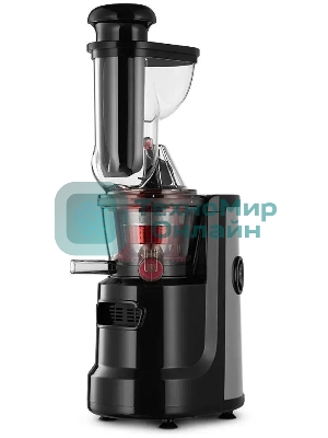 Соковыжималка Kitfort КТ-1162 чёрный, шнековая вертикальная, 150 Вт, 1000 мл, электронное, реверс