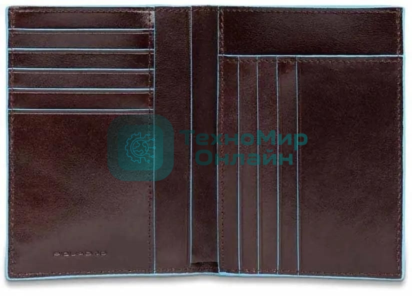 Кошелек мужской Piquadro Blue Square PU1393B2/MO, натур.кожа, красное дерево