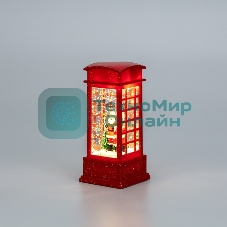 Светильник декоративный (фигура) Neon-night Телефонная будка с эффектом снегопада и подсветкой