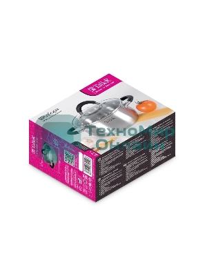 Кастрюля TalleR TR-11044 Шелборн с крышкой, 16,5 см, 2,2 л, нержавеющая сталь 18/10