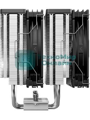 Кулер для процессора DEEPCOOL AG620 G2 LGA1954/1851/1700/AM5/AM4 (9шт/кор, TDP 270W, PWM, DUAL Black Fan 120mm, 6 тепл. трубок, черный) RET
