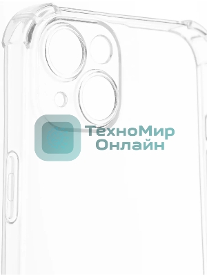 Чехол (клип-кейс) BoraSCO для Apple iPhone 15 Plus прозрачный