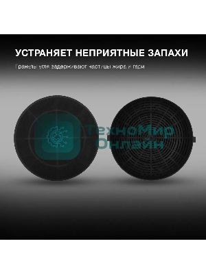 Комплект фильтров Hyundai HCF 00 черный (2шт.)