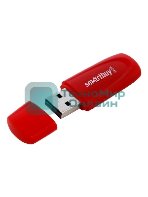Флешка USB Smartbuy Scout Red (SB032Gb2SCR), 32Gb, USB 2.0, R/W 15/8, красный