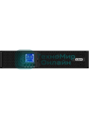 Источник бесперебойного питания CBR ESN-1KRT-8I-LCHERSC Online 1000VA/1000W RT 8 x C13, LCD, HID-USB, RS232, EPO, SNMP slot