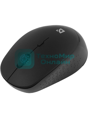 Мышь беспроводная Defender Auris MB-027 черный, 1600 dpi, радиоканал, USB, кнопки - 4