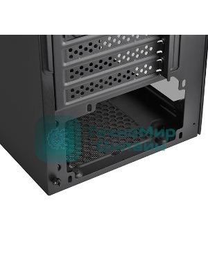 Компьютерный корпус Silverstone SST-PS15B-PRO Precision Mini Tower Micro ATX Computer Case, tempered glass, 2x 120мм ARGb, 1x ARGb Controller, black