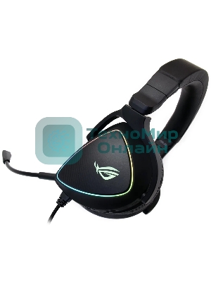 Игровые наушники ASUS ROG Delta S черные (7.1, USB Type-C + A, RGb подсветка, 50 мм, ESS 9281 Pro, микрофон, 90YH02K0-B2UA00)
