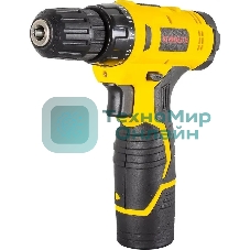 Дрель-шуруповерт Eurolux ДА-12/1Li, 12 В, 1.5 Ач, 25 Нм, щеточный