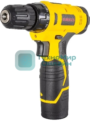 Дрель-шуруповерт Eurolux ДА-12/1Li, 12 В, 1.5 Ач, 25 Нм, щеточный